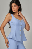BLUE BELLE SET VEST TOP