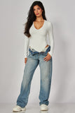 ESSENTIAL LONG SLEEVE BODYSUIT - WHITE