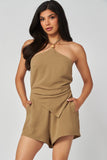 SIENNA SANDS HALTER ROMPER