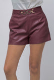 RAE FAUX LEATHER SHORTS