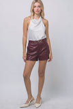 RAE FAUX LEATHER SHORTS