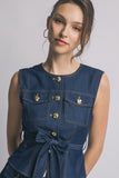 INDIGO BREEZE DENIM TOP