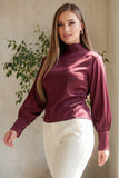 ROSALIE SATIN TIE-BACK TOP