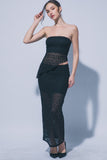 ISLAND NIGHTS LACE SET MIDI SKIRT