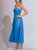 KARIN MIDI DRESS - BLUE