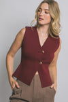 ANNE SPLIT HEM VEST
