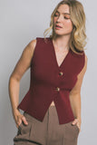 ANNE SPLIT HEM VEST