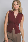 ANNE SPLIT HEM VEST