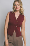 ANNE SPLIT HEM VEST