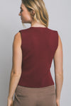 ANNE SPLIT HEM VEST