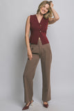 ANNE SPLIT HEM VEST