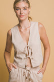 CATALINA SET LINEN VEST