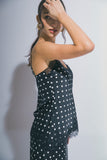 MEET ME IN PARIS SATIN TOP