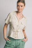 ELSIE LINEN BLOUSE