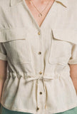 ELSIE LINEN BLOUSE