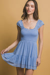 ADALINA MINI DRESS - BLUE