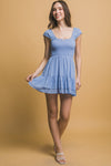 ADALINA MINI DRESS - BLUE