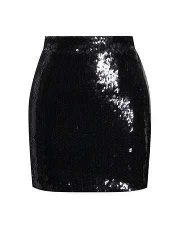 TAMIRA BLACK SEQUIN MINI SKIRT
