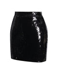 TAMIRA BLACK SEQUIN MINI SKIRT