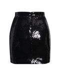 TAMIRA BLACK SEQUIN MINI SKIRT