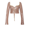 OLLIE SEQUIN LACE TOP