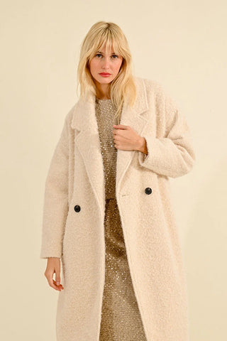 LONG SHEEPSKIN EFFECT COAT