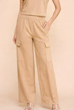 EASYGOING SET CARGO PANTS - LATTE