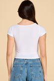 SOLID SCOOP NECK CROP TOP