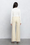 JAZZ FOLDED WAIST DISTRESSED PANTS