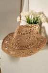 OPEN WEAVE PANAMA COWBOY HAT