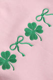 BOW & SHAMROCK EMBROIDERED SWEATSHIRT