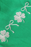 BOW & SHAMROCK EMBROIDERED SWEATSHIRT