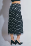MEET ME IN PARIS SATIN MIDI SKIRT