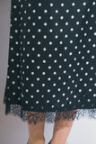 MEET ME IN PARIS SATIN MIDI SKIRT