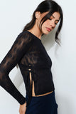 KENZI LACE SHEER TOP