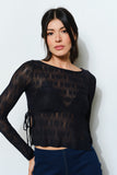 KENZI LACE SHEER TOP