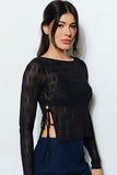 KENZI LACE SHEER TOP