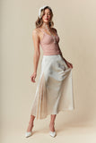 LACE & LUXE SATIN MAXI SKIRT