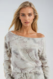 WINTER CAMO SET OFF-SHOULDER TOP