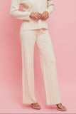 DELANEY RIBBED KNIT SET PANTS