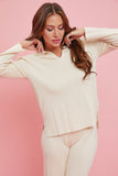 DELANEY RIBBED KNIT SET TOP