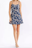 COASTAL CHARM DENIM MINI DRESS