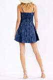 COASTAL CHARM DENIM MINI DRESS