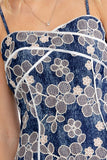 COASTAL CHARM DENIM MINI DRESS