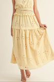 LIMONCELLO DREAMS EYELET SET MAXI SKIRT