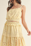 LIMONCELLO DREAMS EYELET SET TOP