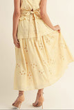 LIMONCELLO DREAMS EYELET SET MAXI SKIRT