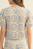 CABANA CLUB CROCHET SET TOP