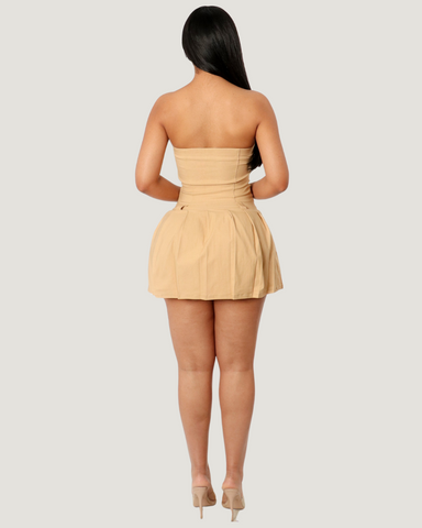 fluted sleeve mini dress Petal and Pup Women's Elba Long Sleeve Mini Dress