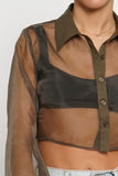 OLIVE OPULENCE TOP